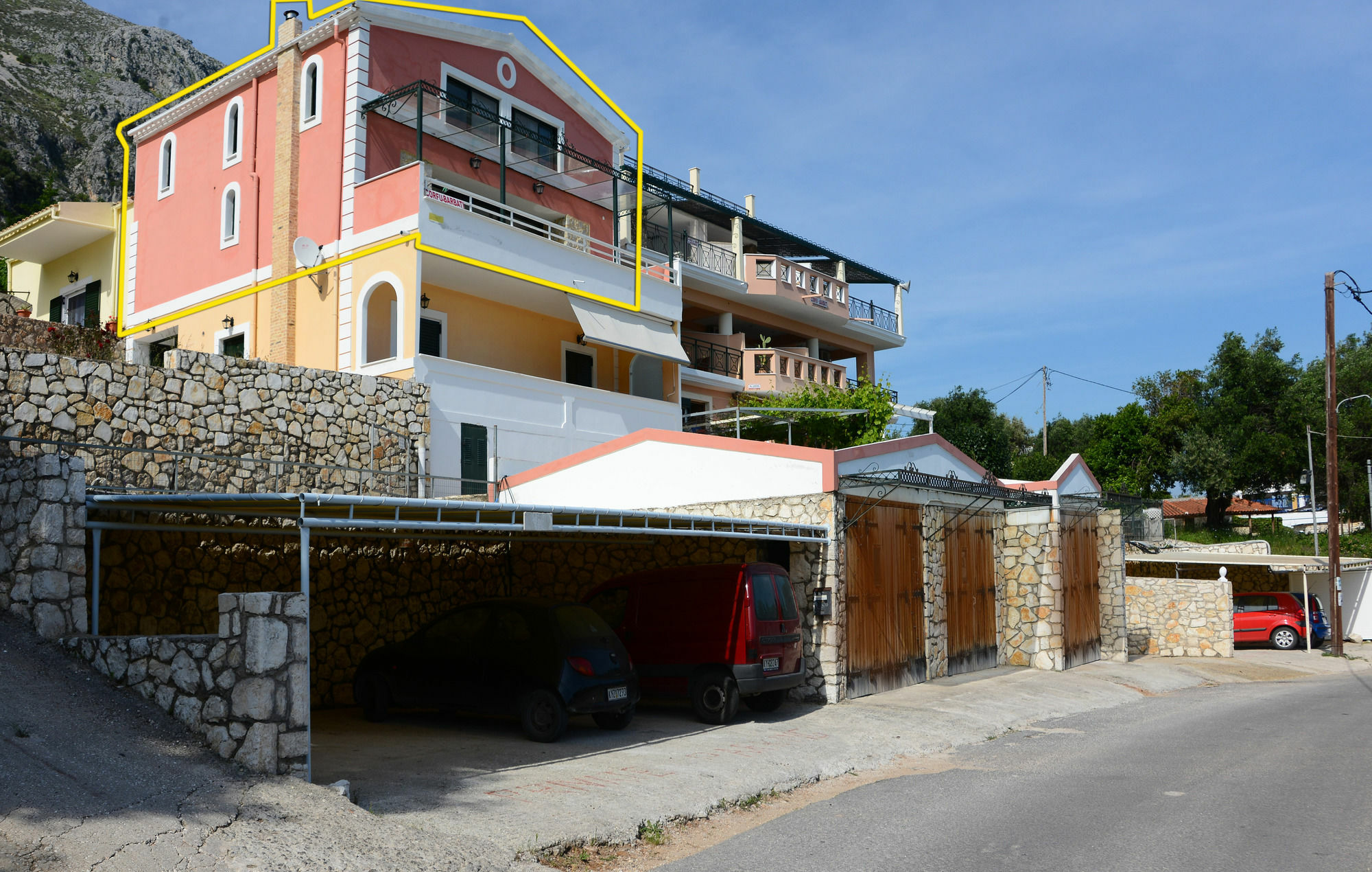 Sarakinos Apartments Barbati Exteriér fotografie