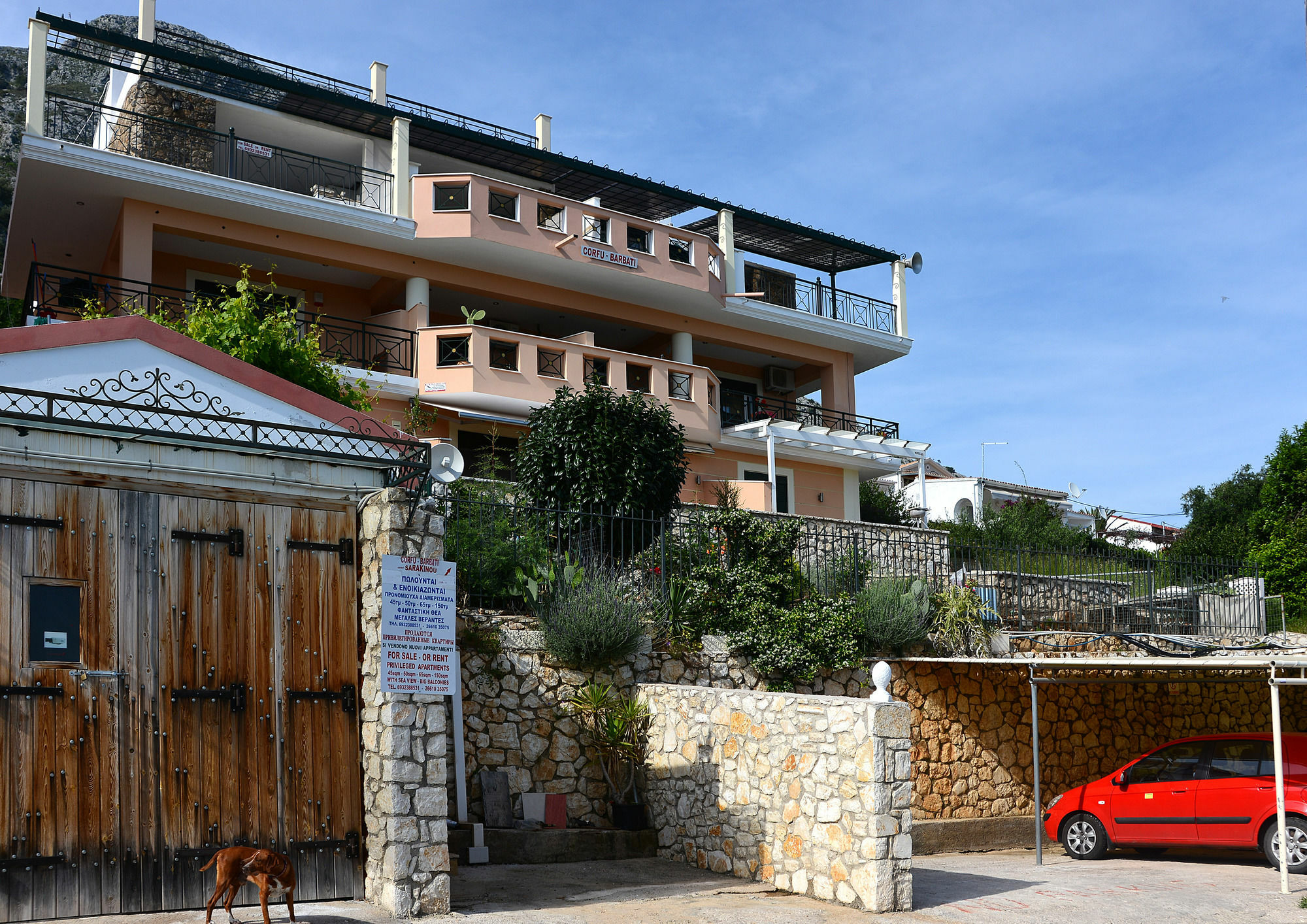 Sarakinos Apartments Barbati Exteriér fotografie